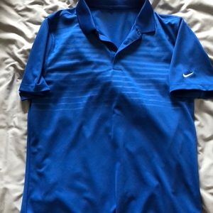 Mens navy Nike golf shirt